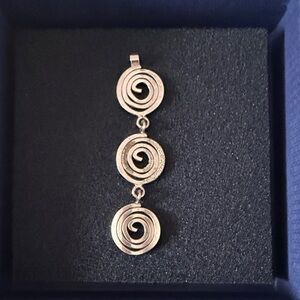 Silver Plated Spiral Pendant